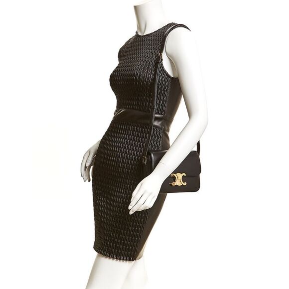 Celine Teen Triomphe Leather Shoulder Bag - Picture 3 of 3